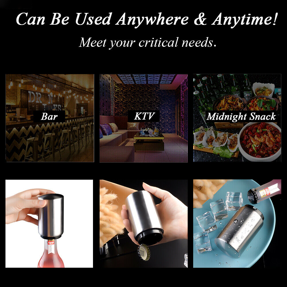 Automatic Beer Soda Bottle Opener Push Down Opener For Bar Cap Bottle Magnetic Automatic Beer Soda Bottle Opener Push Down Opener For Bar Cap Bottle Magnetic