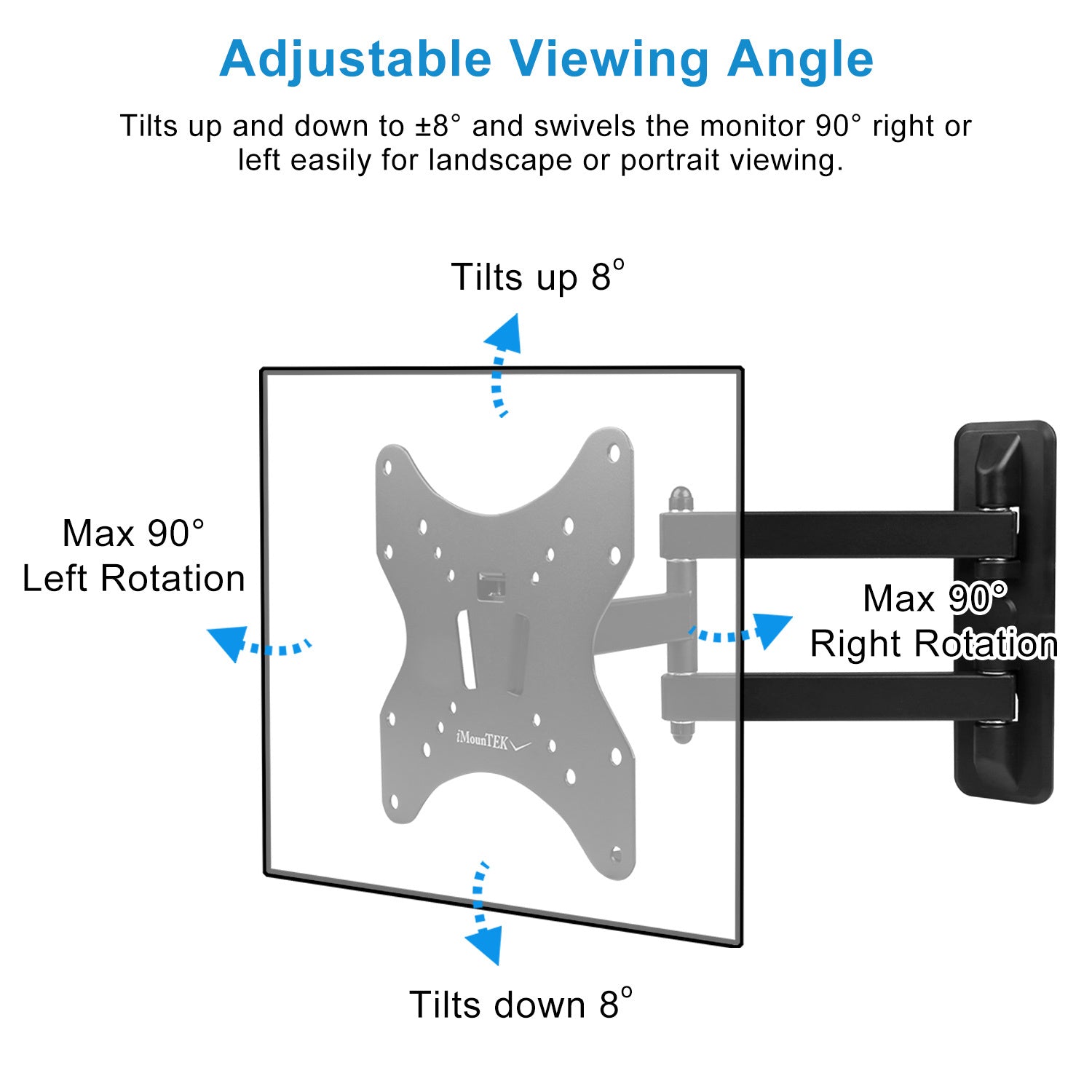 Fixed TV Wall Mount Bracket For 23in to 55in LED LCD PLASMA Flat TV VESA 400 Plus 400mm