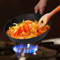 3Pcs Pre-Seasoned Cast Iron Skillet Set 6/8/10in Non-Stick Oven Safe Cookware Heat-Resistant Frying Pan