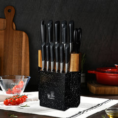 CHUSHIJI Knife set 16 Knife holder set Kitchen knife set Stainless steel knife set with blocks - Knife set Sharpening knife holder set Kitchen scissors Cutting board