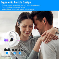 Wireless V5.3 TWS Earbuds In-Ear Stereo Headset Earphone Earpiece with Microphone Magnetic Charging Dock for Driving Working Traveling