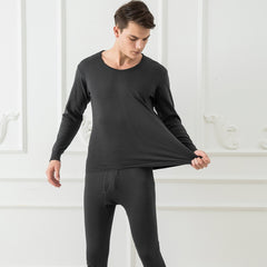 Men Thermal Underwear Set Long Johns Pants Long Sleeve Soft Underwear Kit Top Bottom Winter Sports Suits