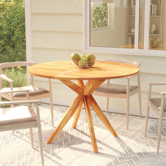 Patio Table 43.3"x43.3"x29.5" Solid Wood Acacia