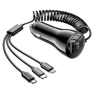 125W 5 In 1 Fast Charge Car Charger QC PD...