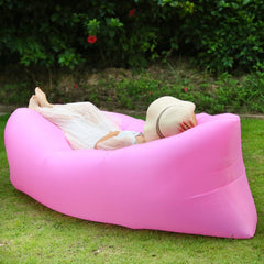 Inflatable Lounger Air Sofa Lazy Bed Sofa Portable Organizing Bag Water Resistant for Backyard Lakeside Beach Traveling Camping Picnics