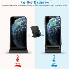 15W 3 in 1 Wireless Charger Dock Fast Charging Station Stand Holder