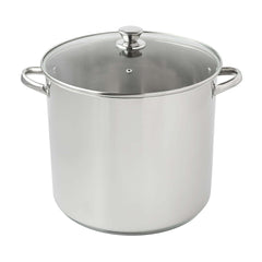 Stainless Steel 20-Quart Stock Pot with Glass Lid