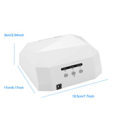 36W UV LED Lamp Nail Polish Dryer 15 LEDs Fingernail Toenail Gel Curing Machine Nail Art Painting Salon Tools Set US Plug