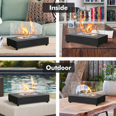 Tabletop Fire Pits,Portable Smokeless Bio Ethanol Fireplace