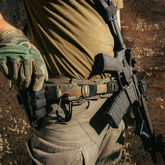 VOTAGOO Tactical Belt, 1.75'' MOLLE Battle Belt with Quick Release Buckle, Low Profile Laser-Cut Battle Belt for Range