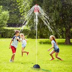 Rocket Sprinkler Sprinkler Spinning Flying Children's Outdoor Water Playing Toy Fun Interaction In Garden Lawn Watering Toys