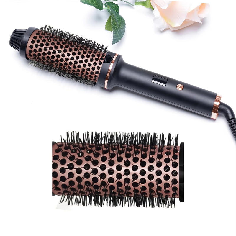 3 In 1 Round Rotating Volumizer Styler Rotating Hair Brush Automatic Rotating Styler Ionic Hair Brush Hot Air Dryer