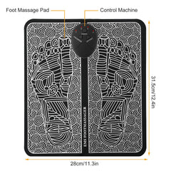 EMS Foot Massage Pad Electric Stimulator Massager Unit Leg Reshaping Muscle Pain Relax Foldable Massage Mat