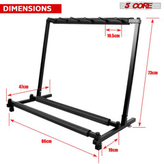 5 Core Guitar Rack Stand 5 Multi Guitars Holder Storage Stands for Acoustic Electric and Bass Soporte Para Guitarra- GRack 5N1