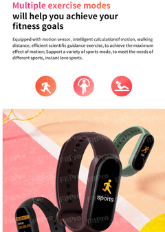 M6 Smart Bracelet Heart Rate Blood Pressure Bluetooth Music Weather Sleep Monitoring Smart Sports Bracelet