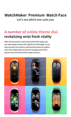 M6 Smart Bracelet Heart Rate Blood Pressure Bluetooth Music Weather Sleep Monitoring Smart Sports Bracelet