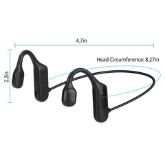 V5.1 Wireless Bone Conduction Headphone Open Ear Sports Wireless Headset w/ Mic IPX5 Sweatproof