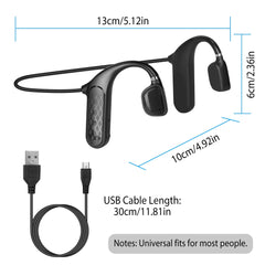 Wireless V5.1 Bone Conduction Earphones Open-Ear Wireless Headsets