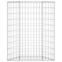 Trapezium Gabion Raised Bed Galvanized Steel 31.5"x7.9"x39.4"