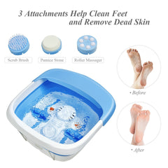 Foot Spa Bath Motorized Massager with Heat Red Light