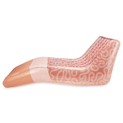 Pink Squiggle Chaiser Lounge, Inflatable Pool Float, Adults, Unisex