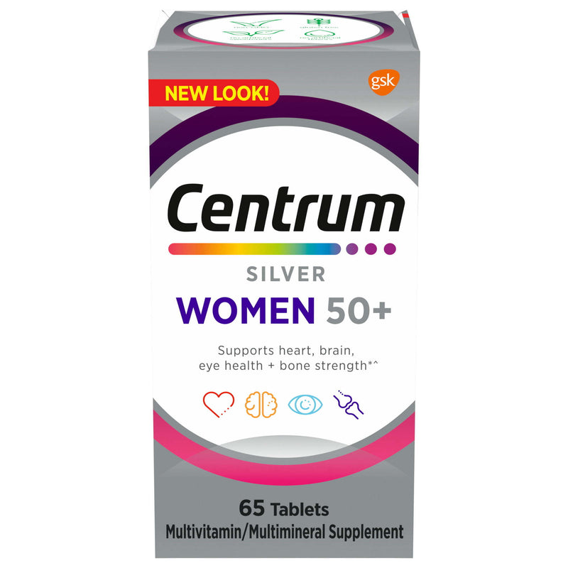 Centrum Silver Multivitamins for Women Over 50;  Multimineral Supplement;  65 Count