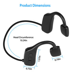 Wireless V5.1 Bone Conduction Headphone Open Ear Sports Wireless Headset with Mic IPX5 Sweatproof