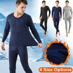 Men Thermal Underwear Set Long Johns Pants Long Sleeve Soft Underwear Kit Top Bottom Winter Sports Suits