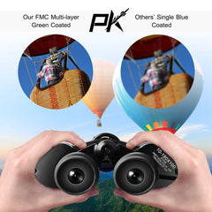 Portable Zoom Binoculars with FMC Lens Low Light Night Vision for Bird Watching Hunting Sports