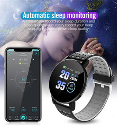 119 Plus Heart Rate Blood Pressure Sports Fitness Smart Watch