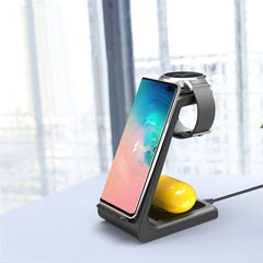 15W 3 in 1 Wireless Charger Dock Fast Charging Station Stand Holder