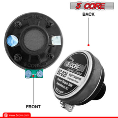 5 Core Compression Driver 1\" Exit Screw-On Horn 200W PMPO Tweeter Driver Unit High Frequency 8 Ohms 1\" Voice Coil 108dB Also-for Car Audio Speaker System 5C-D26