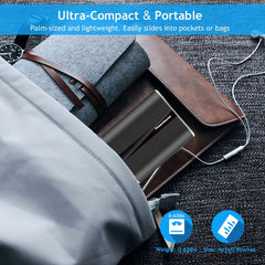 12000mAh Portable Charger with Dual USB Ports 3.1A Output Power Bank Ultra-Compact External Battery Pack