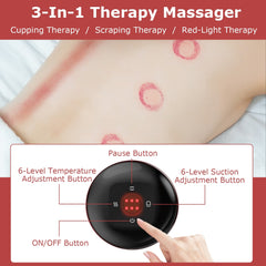 Electric Cupping Therapy Massager Electric Back Scraping Machine Vacuum Therapy Cupping Therapy Device