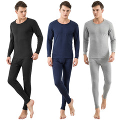 Men Thermal Underwear Set Long Johns Pants Long Sleeve Soft Underwear Kit Top Bottom Winter Sports Suits