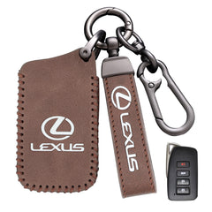 Leather Key Fob Case Cover for LEXUS with Key Chain, Key Holder Replacement Keychain for LEXUS