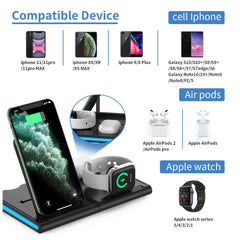 Magnetic Power Tiles 4 In 1 Wireless Charging Station