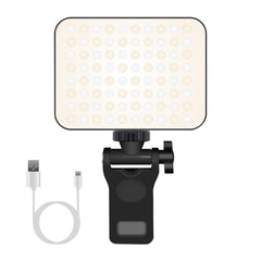 Rechargeable Selfie Light Fill Light 2000mAh Portable Clip On Light with 3 Light Modes 10 Brightness Levels for Phone Laptop Live Stream Make up Photography