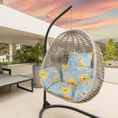 Egg Chair Cushion Hanging Basket Seat Cushion Thicken Soft Egg Swing Chair Pad Hanging Egg Chair Cushion with Headrest