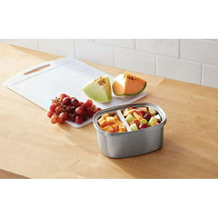 33 oz Rectangular Insulated Food Container, Stainless Steel