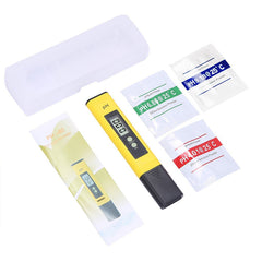 PH Meter 0.01 PH Battery Powder High Precision Water Quality EC Tester 0-14 PH Measurement Range For Aquarium Swimming Pool Digital Electric PH Meter LCD Tester Pocket Hydroponics Aquarium Water Test