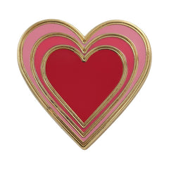 Real Sic Radiant Heart Enamel Pin - Heart Valentine's gifts