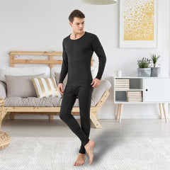 Men Thermal Underwear Set Long Johns Pants Long Sleeve Soft Underwear Kit Top Bottom Winter Sports Suits