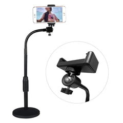 5 Core Gooseneck Phone Holder Stand for Desk Table Flexible Arm with Anti-Skid Round Base, Cell Phones Mount Clamp Compatible with All Smart Phones RBS MOB