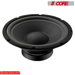 5 Core 10 Inch Subwoofer Speaker • 750W Peak • 8 Ohm Replacement DJ Pro Audio Bass Sub Woofer • w 1.25\" Voice Coil • 23 Oz Magnet- WF 10120 8OHM