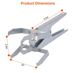 4Pack Reusable Mole Traps with Scissor Jaw Mole Killers Effective Mole Clips for Vegetable Shed Field Garden Yard