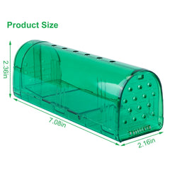 2Pcs Reusable Humane Mouse Trap Live Catch And Release Mouse Cage Animal Pest Rodent Hamster Capture Trap