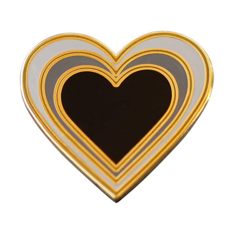 Real Sic Radiant Heart Enamel Pin - Heart Valentine's gifts