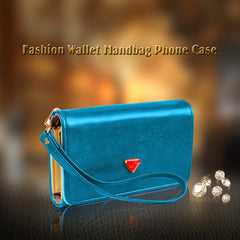 Women Wristlet Wallet PU Leather Lady Purse Credit Card Holder 4 Card Slots 3 Money Pouches 1 Coin Pocket