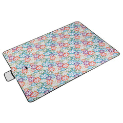 60\" x 78\" Waterproof Picnic Blanket Handy Mat with Strap Foldable Camping Rug